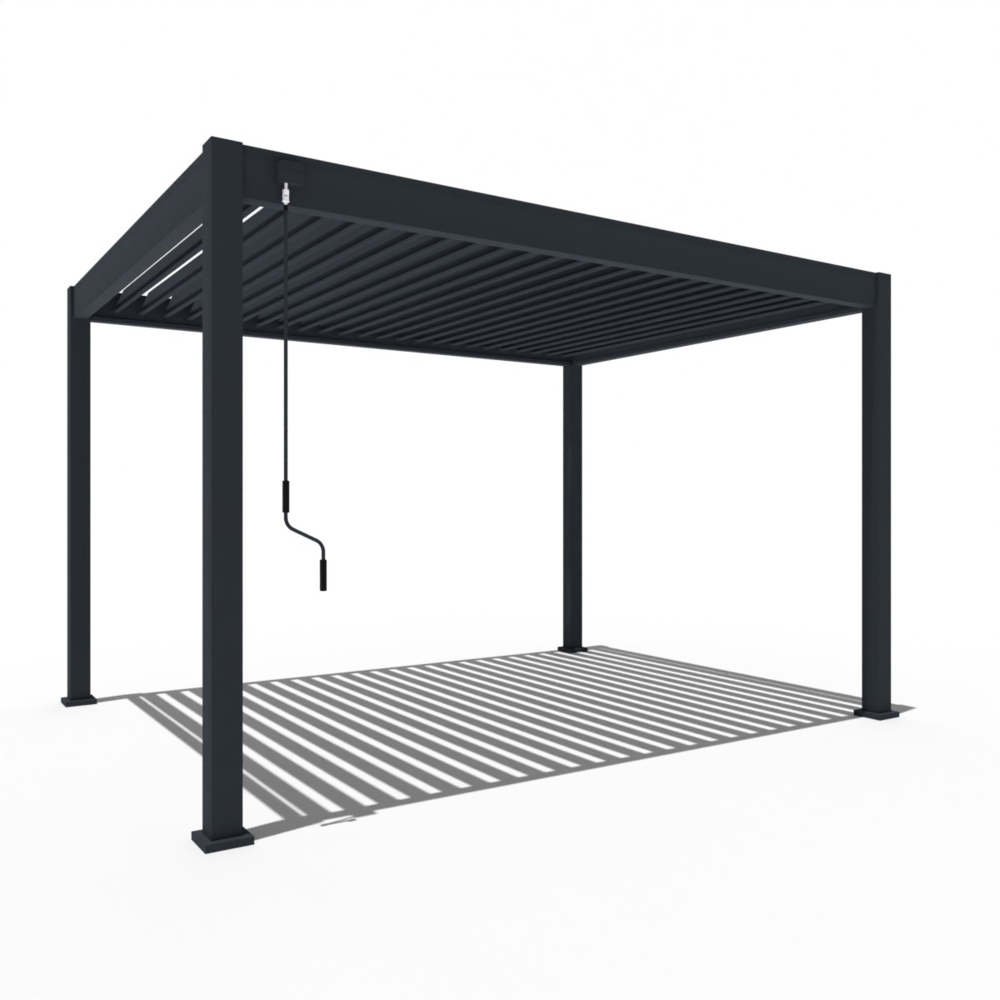 Weide Classic | Pergola Aluminium freistehend | 3x4 M | Lamellendach anthrazit Bild 1