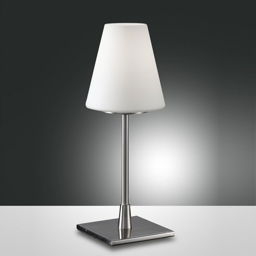 FABAS LUCE No. 2653-31-178 Tischleuchte LUCY big nickel satiniert Bild 1