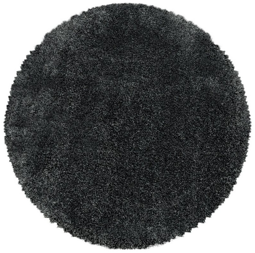 Carpettex Hochflor-Teppich Unicolor - Einfarbig, Rund, Höhe: 30 mm, Runder Teppich Wohnzimmer Einfarbig Shaggy versch. farben und größen Bild 1