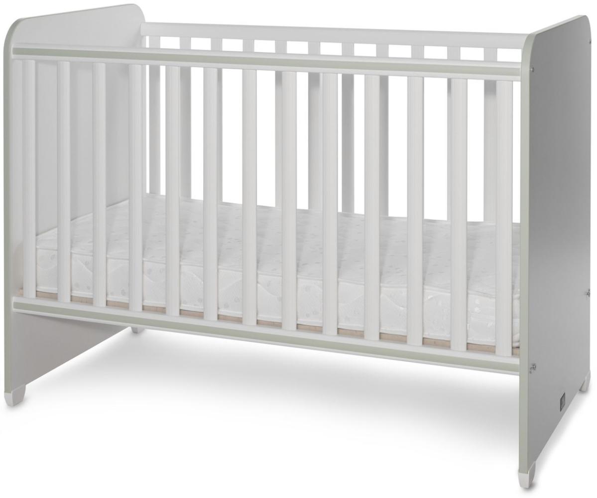 Lorelli Babybett Sweet Dream 124 x 68 x 95 cm Unterbettrahmen mit zwei Ebenen grün Bild 1