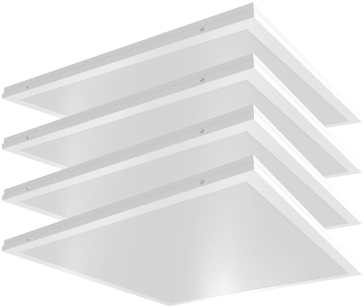 4x LED Einbau Panel, 36 Watt, 4320 Lumen, kaltweiß, 59,5x59,5 cm Bild 1