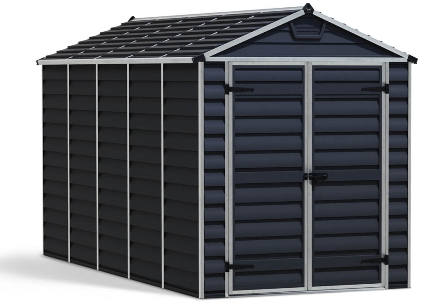 Palram - Canopia Kunststoff Gerätehaus Skylight 612 | dunkelgrau | 379x185x217 cm Bild 1