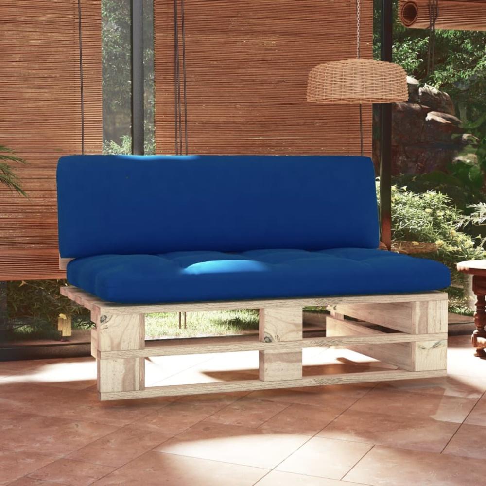 vidaXL Outdoor-Mittelsofa Paletten Imprägniertes Kiefernholz Bild 1