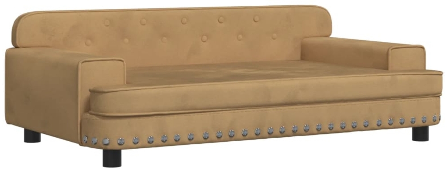 vidaXL Kindersofa Braun 90x53x30 cm Samt 3196284 Bild 1