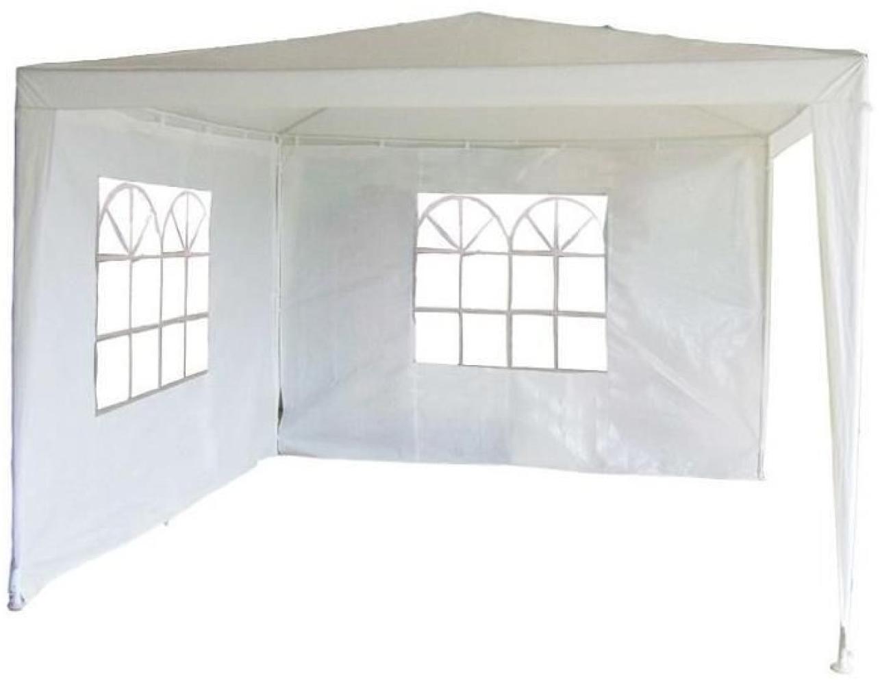 TrendLine Pavillon 3x3x2,5 m weiss inkl. 2 Seitenteile Gartenpavillon Gartenzelt Bild 1