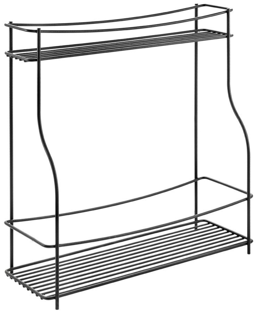 Metaltex Gewürzregal mit 2 Etagen Basalmico Schwarz 443458 Bild 1