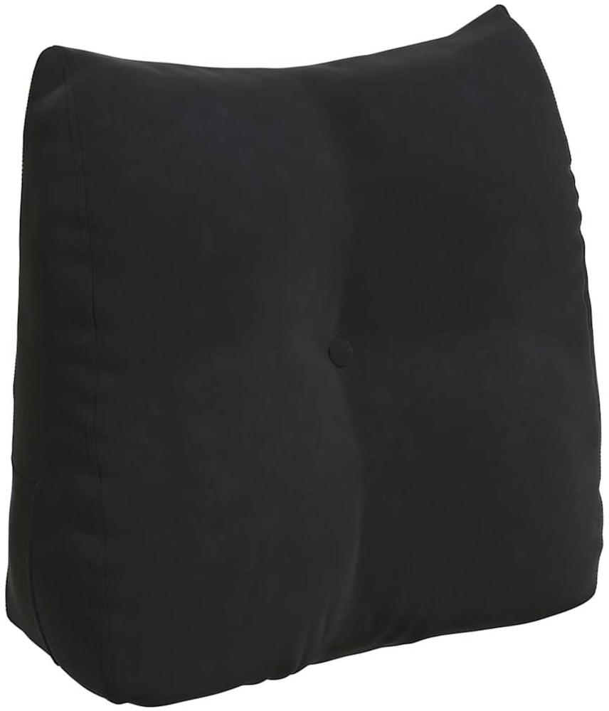 vidaXL Rücken Kissen Schwarz 45 x 24 x 50 cm Samt 42014377 Bild 1