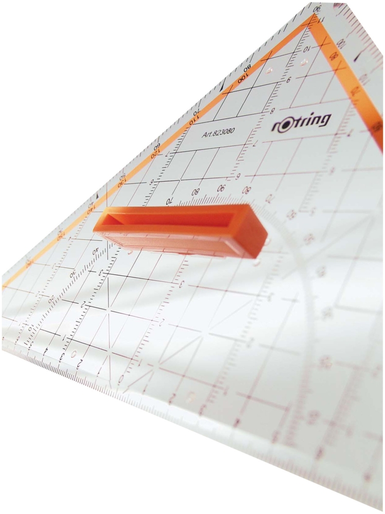ROTRING Zeichendreieck TZ-Dreieck 32 cm Griff abnehmbar Bild 1