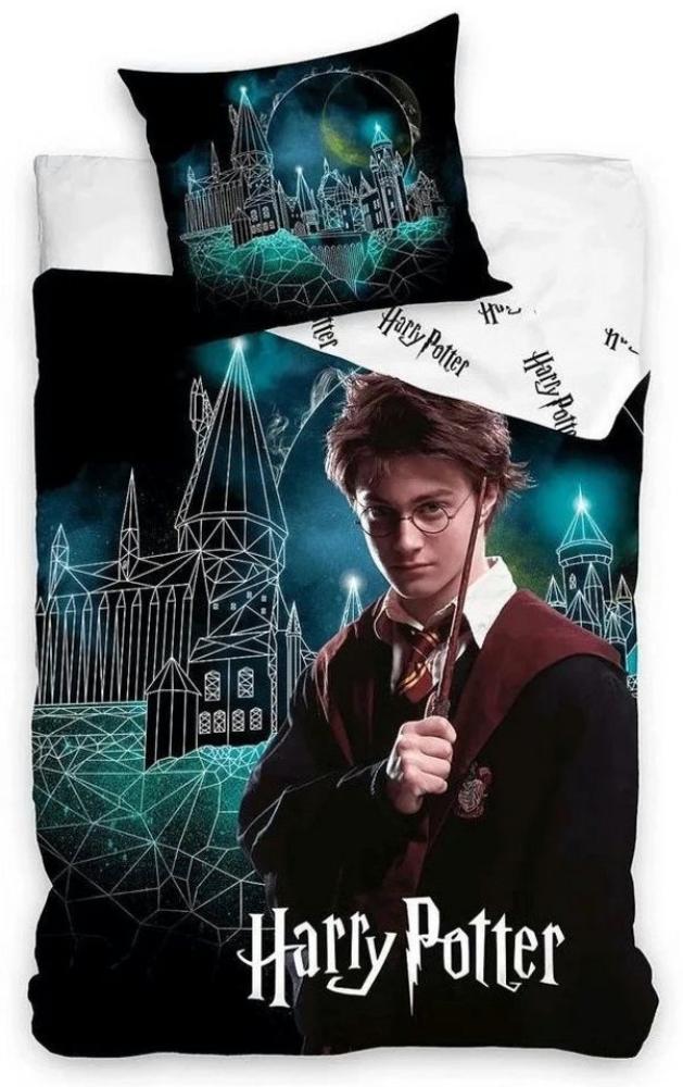 Carbotex Bettwäsche Harry Potter Bettwäsche 135 x 200 cm - weiche Baumwolle Bild 1