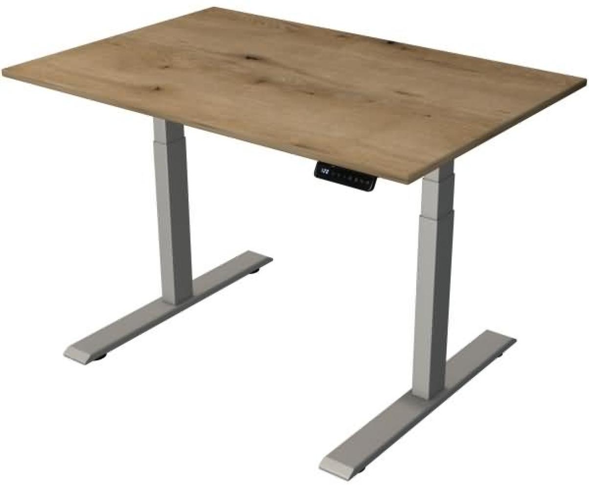 Kerkmann Steh-/Sitztisch Move 2 elektrisch Fuß silber 120x80x63-127cm Bild 1