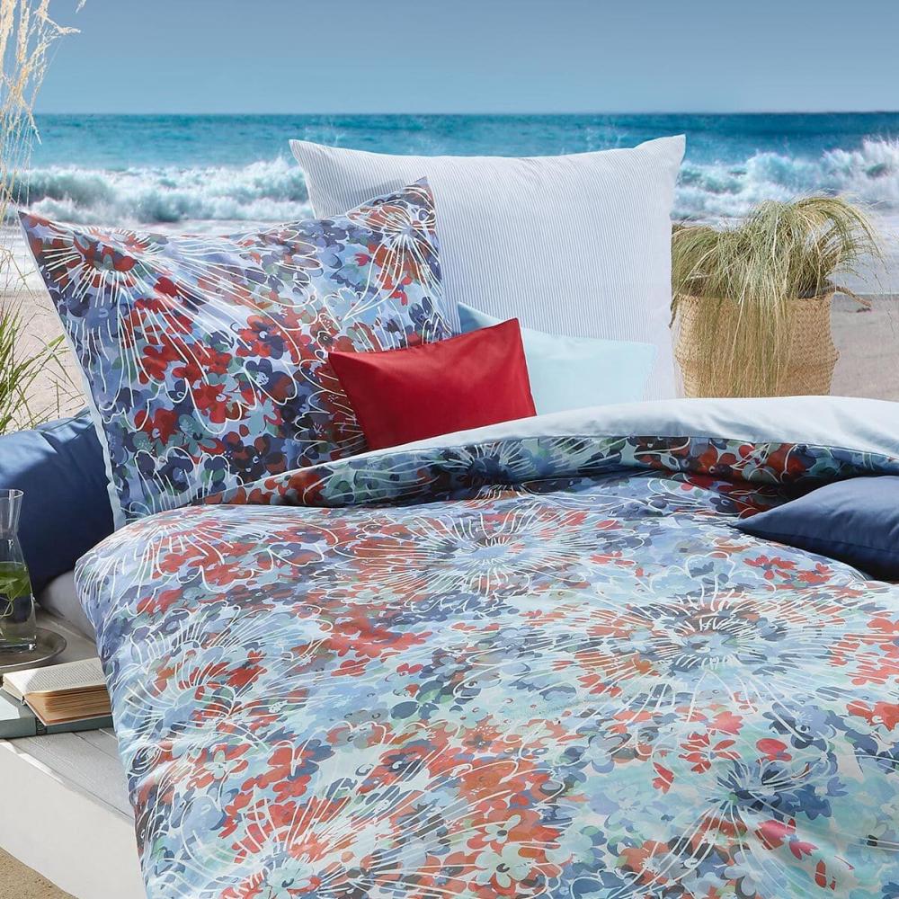 Fleuresse Mako-Satin Bettwäsche Bed Art S Filipstad pastellblau | 200x220 cm + 2 x 80 x 80 cm Bild 1