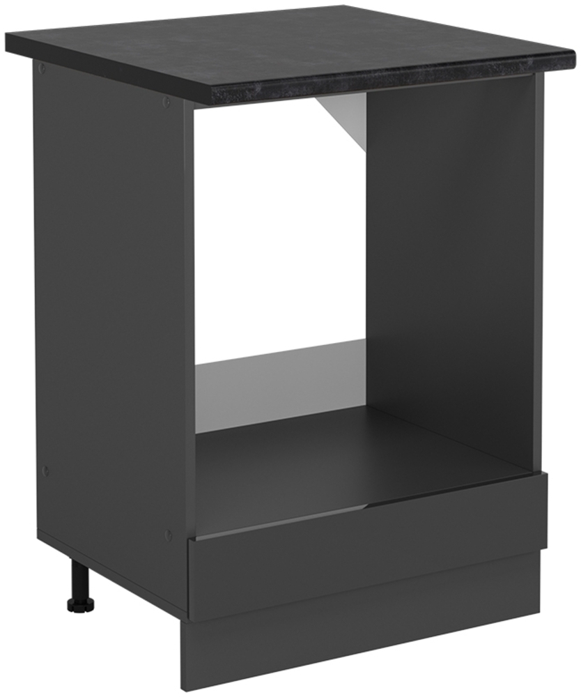 Herdumbauschrank R-Line Anthrazit Hochglanz 60 cm , AP Anthrazit Vicco Bild 1