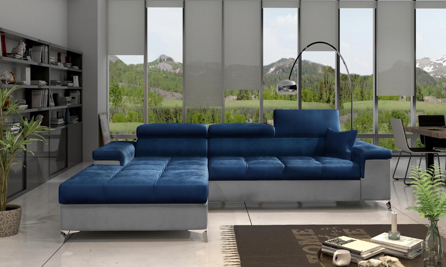 Wohnideebilder Ricardo Blau Ecksofas & Eckcouches Ric_48 Bild 1