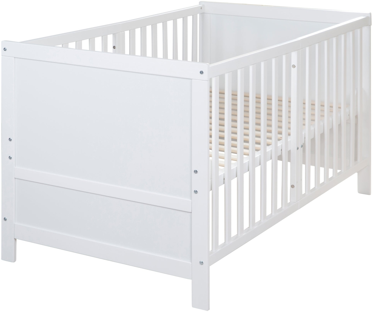 roba Kombi-Kinderbett EASY SLEEP - 70 x 140 cm - inkl. Umbauecken - Weiß Bild 1