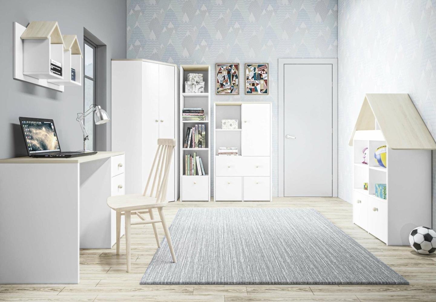 Stylefy Molli Kinderzimmer-Set I Weiß Buche Fjord Bild 1