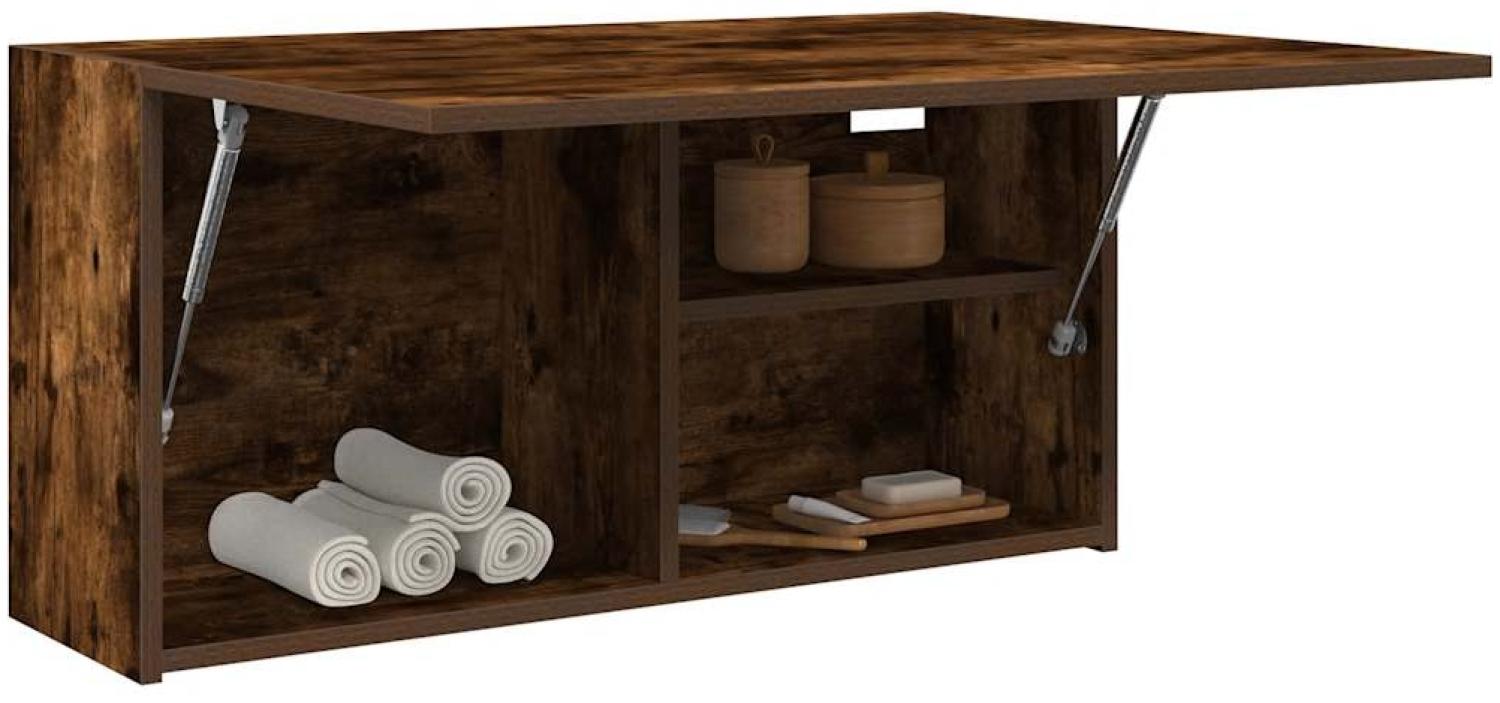 vidaXL Bad-Wandschrank Räuchereiche 80x25x40 cm Holzwerkstoff 860089 Bild 1