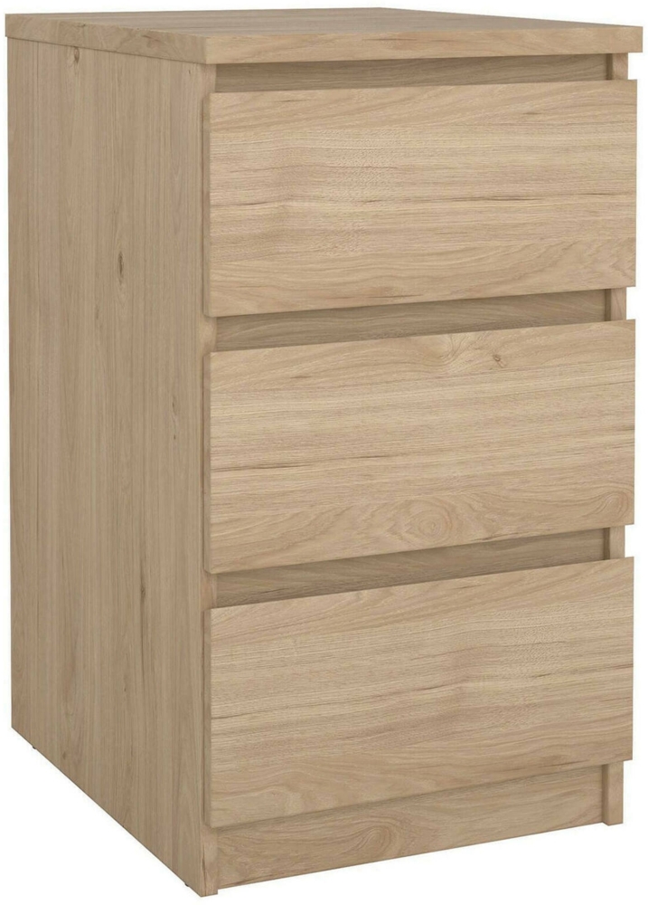 Dmora Kommode Accudino, Mehrzweckkommode, Schlafzimmerkommode, Schrank mit Schubladen, 50x40 h70 cm, helle Eiche Bild 1