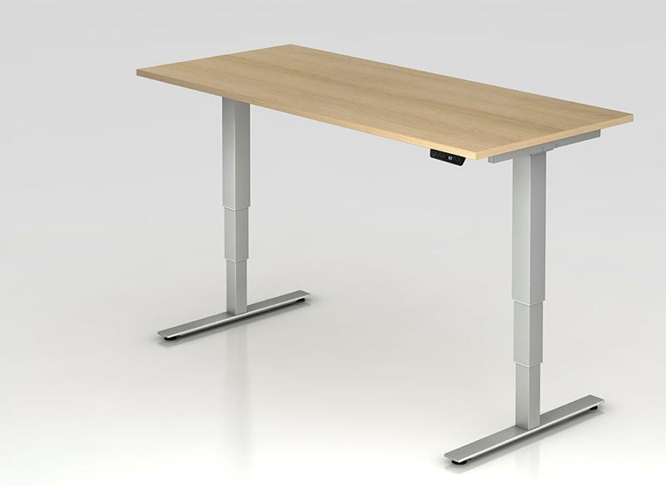 Hammerbacher Büro Schreibtisch Stehtisch höhenverstellbar 180x80 cm Modell XDSM19 mit Memory-Schalter Bild 1