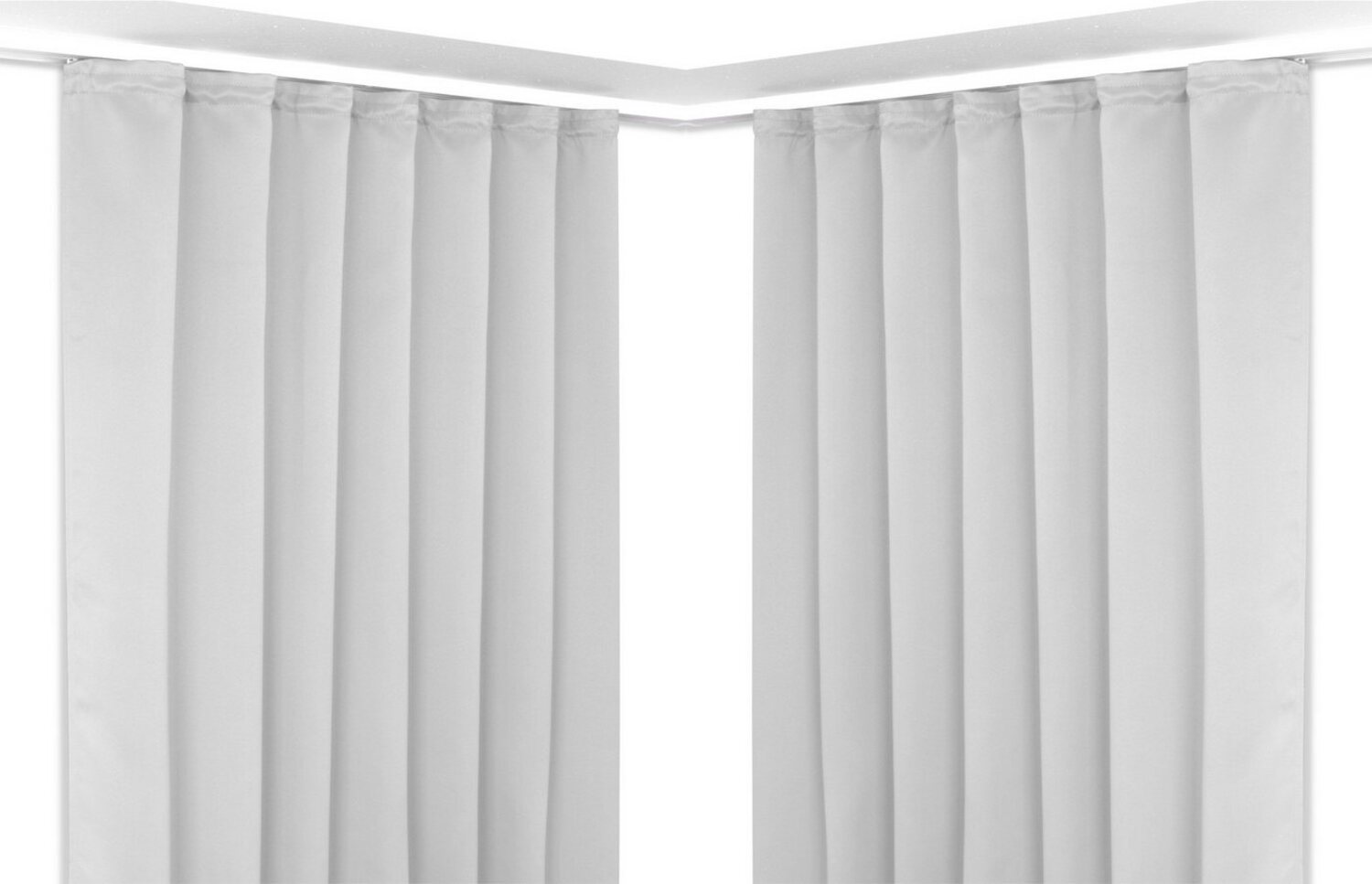 Beautex Verdunkelungsvorhang 2er Set Verdunkelungsgardine mit U-Band, Blackout Vorhang abdunkelnd, Kräuselband (2 St), verdunkelnd Bild 1