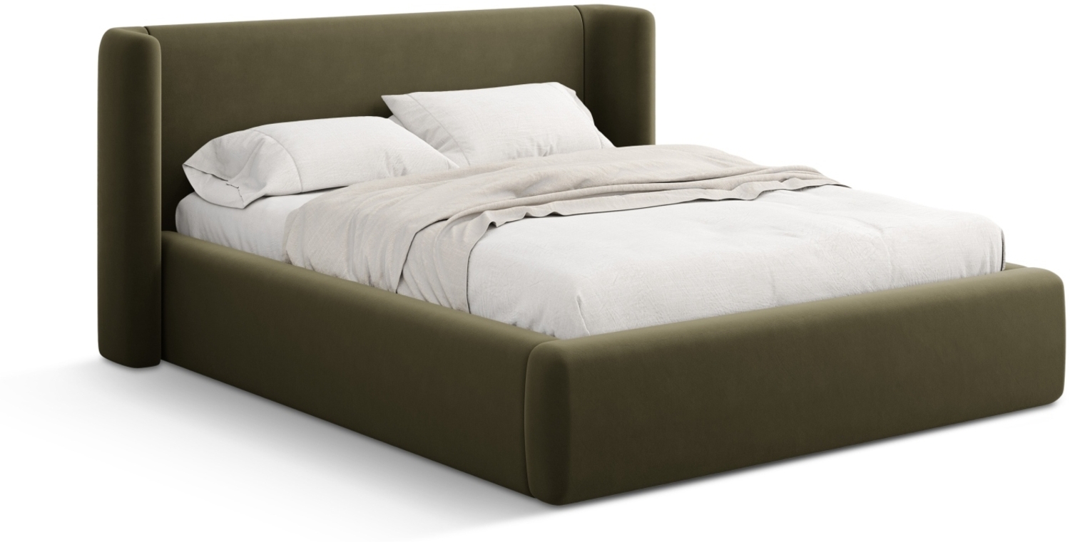 Micadoni Bett Jolene Samt Grün 200x200 Bild 1