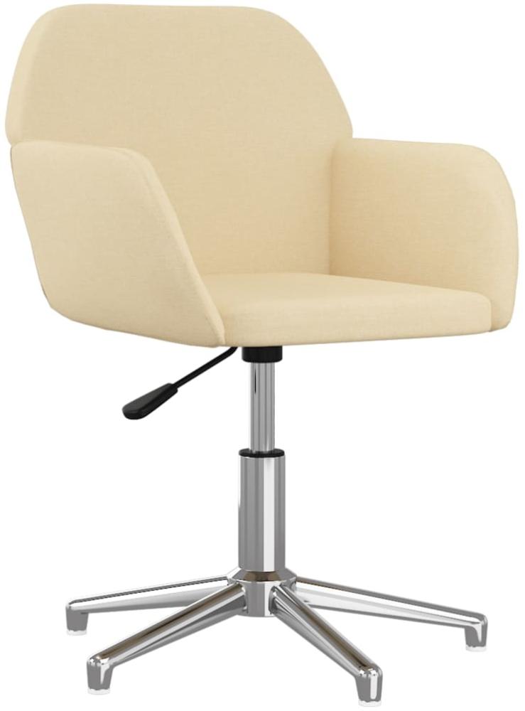 Bürostuhl Drehbar Creme Stoff [344711] Bild 1