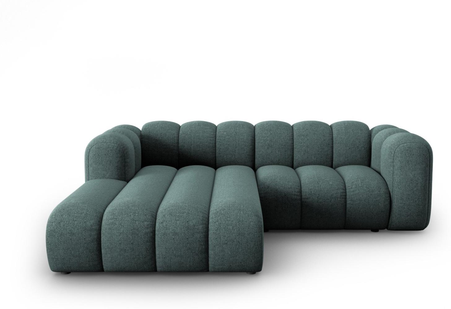 Micadoni Modulares Ecksofa Lupine 3-Sitzer Links Chenille Petrol Bild 1