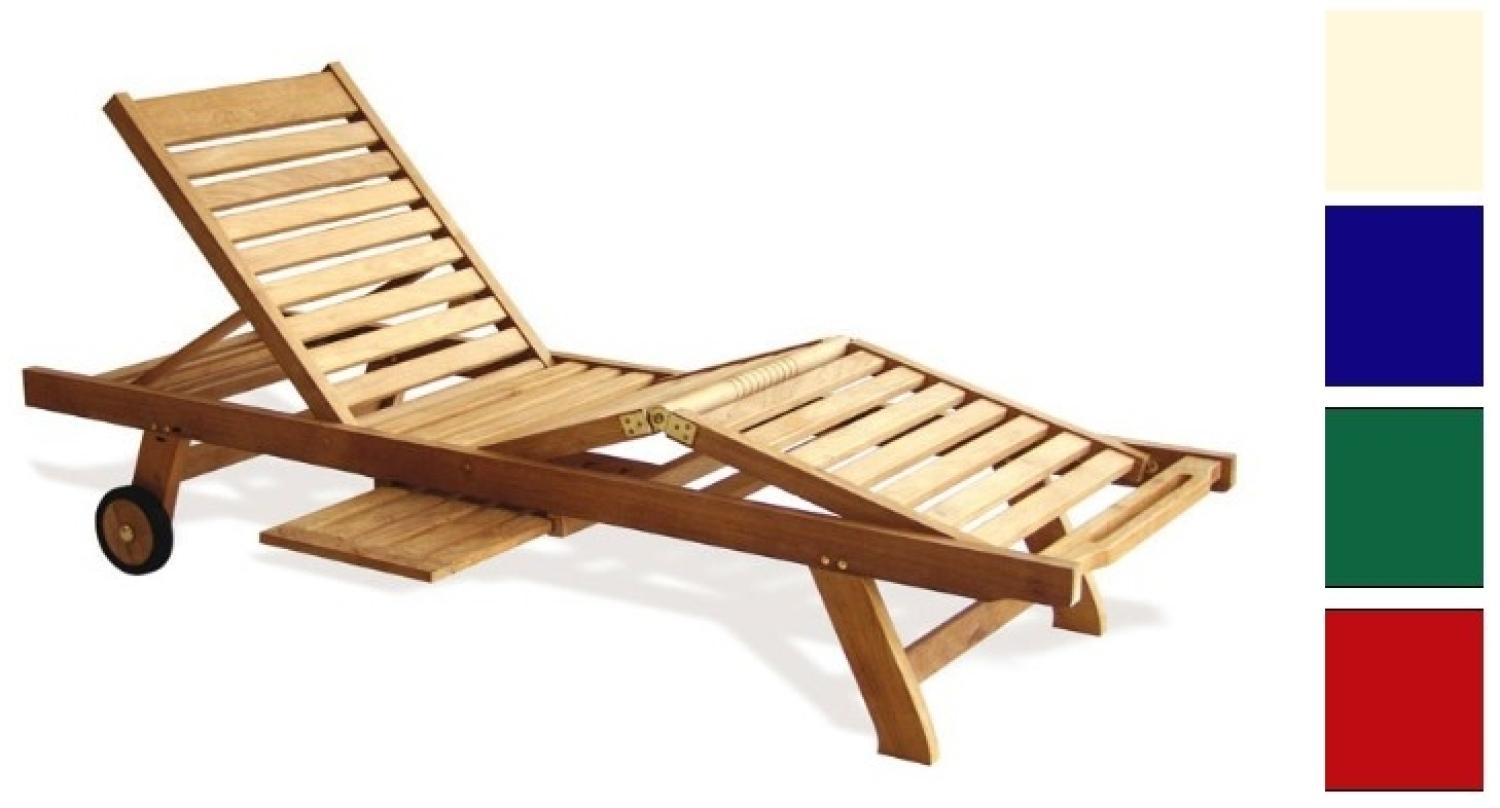 Liegenauflage 200cm x 58cm für Gartenliege Enna TL-3002 Creme Bild 1