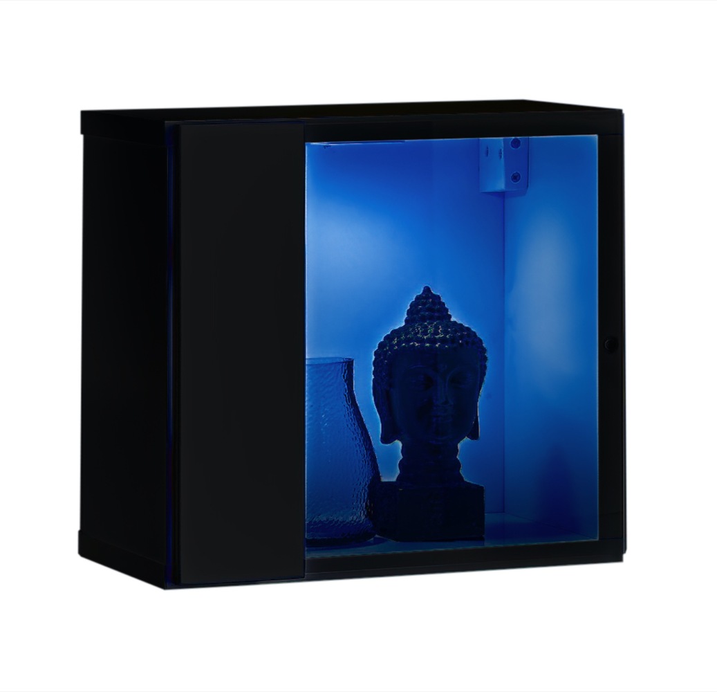 Vitrine Switch WW5 in Schwarz 30 x 30 cm Bild 1