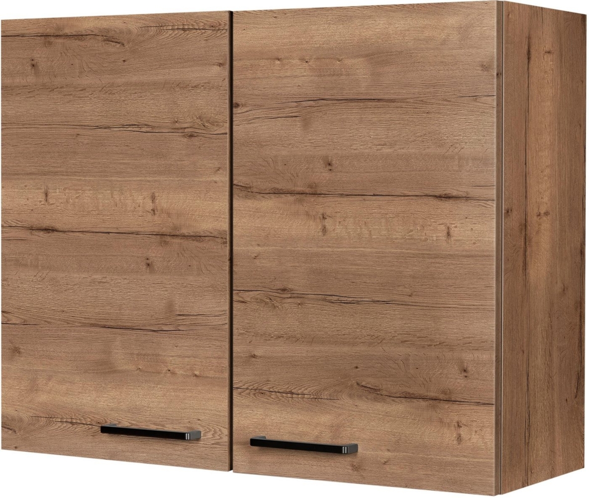 nobilia® Hängeschrank "Structura", vormontiert, mit zwei Einlegeböden, Breite 90 cm Bild 1