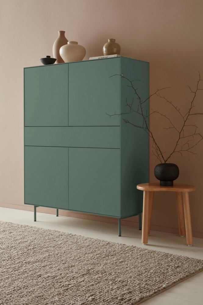 LeGer Home by Lena Gercke Highboard Essentials, Höhe: 144cm, MDF lackiert, Push-to-open-Funktion Bild 1