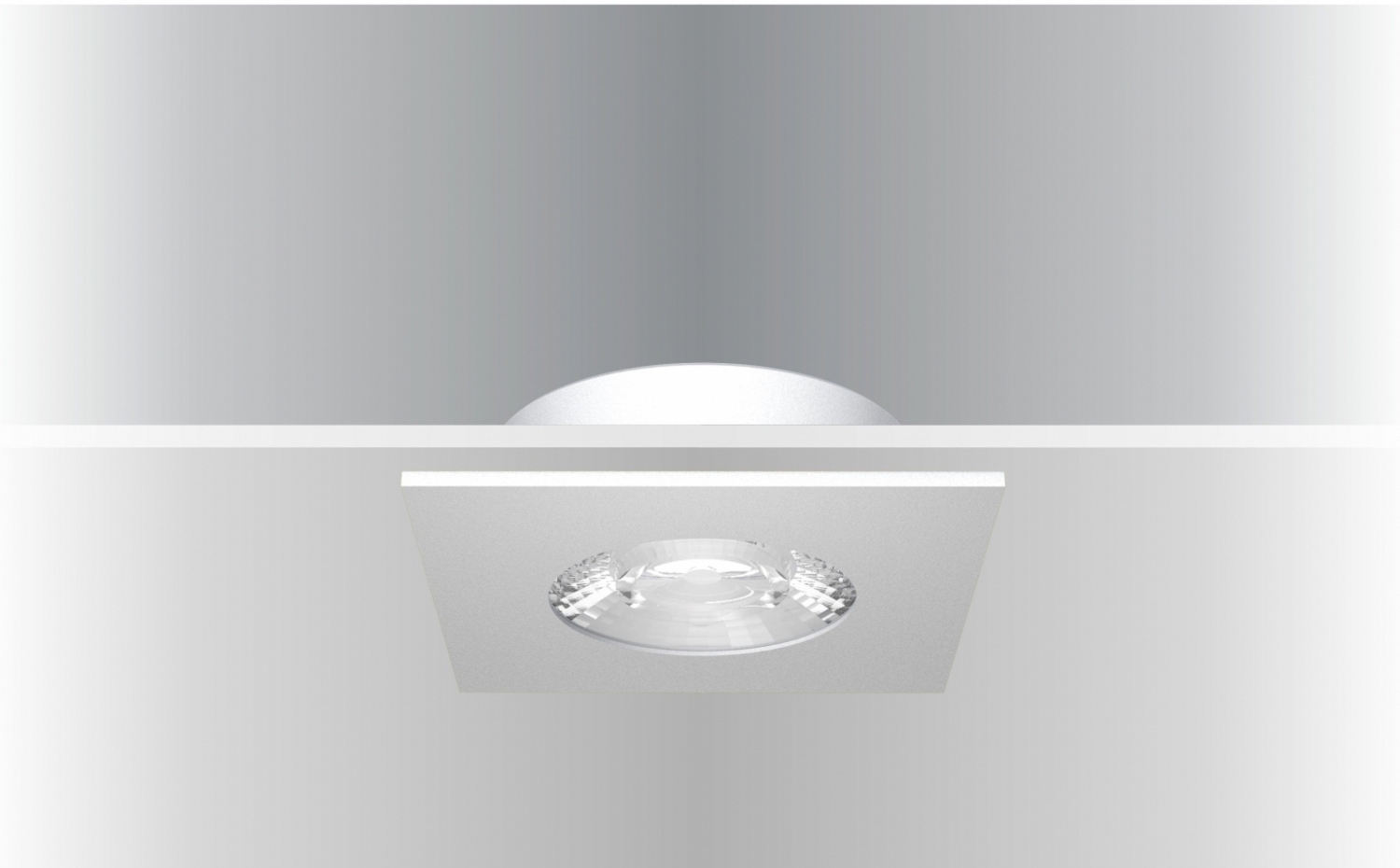 Synergy 21 LED Deckeneinbauspot Helios schwarz, quadratisch, neutralweià Bild 1