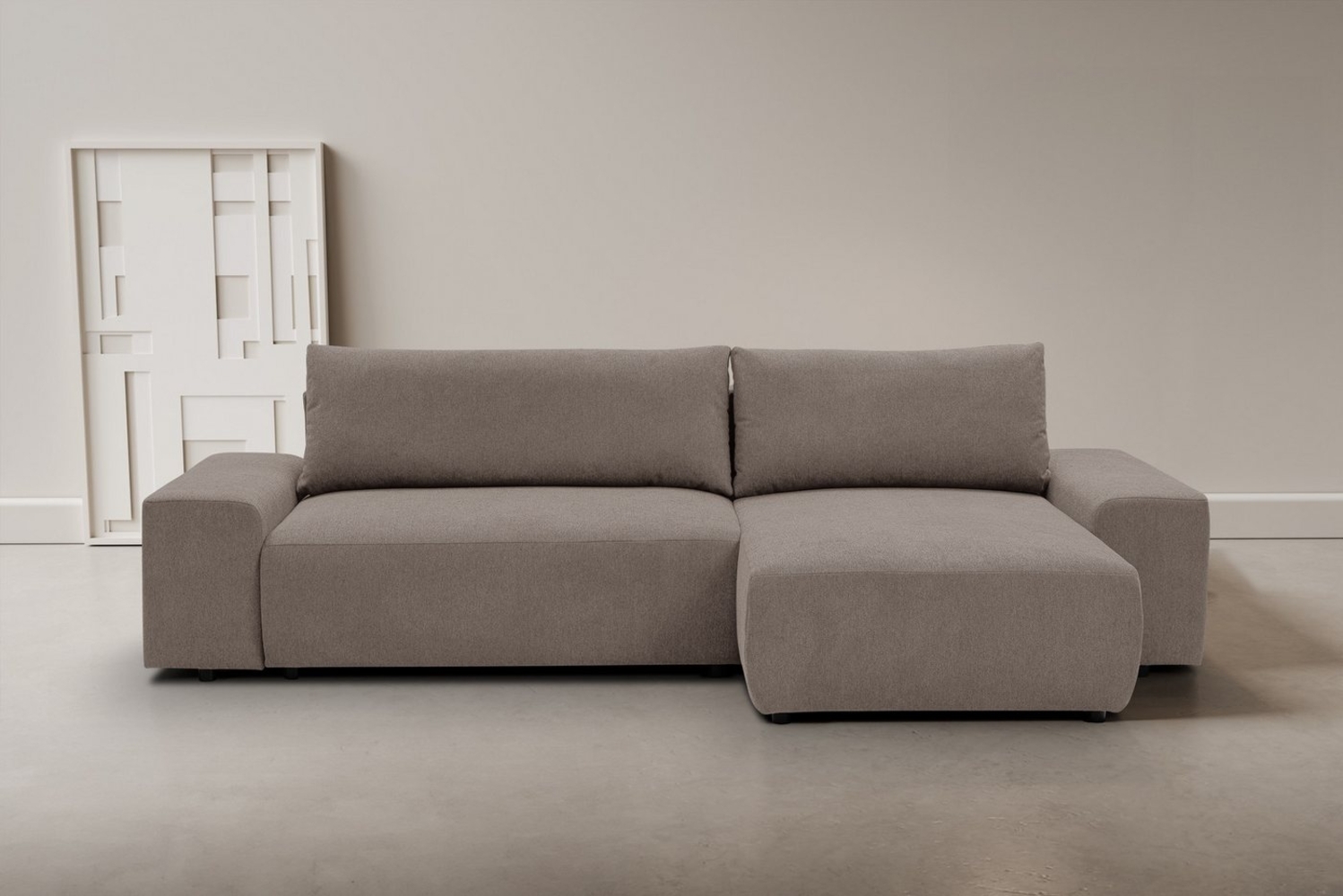 WERK2 Ecksofa Amsterdam, zeitlos und elegant, Breite 300cm, L-Form, Design Ecksofa mit hohem Komfort, Schlaffunktion & Bettkasten Bild 1