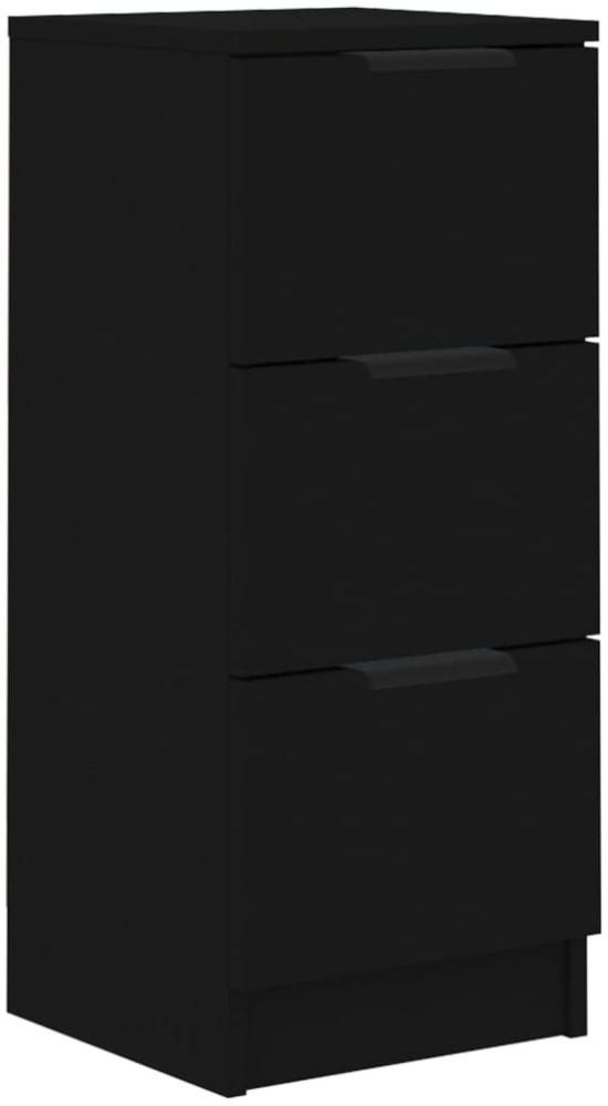 vidaXL Sideboard Schwarz 30x30x70 cm Holzwerkstoff 811153 Bild 1