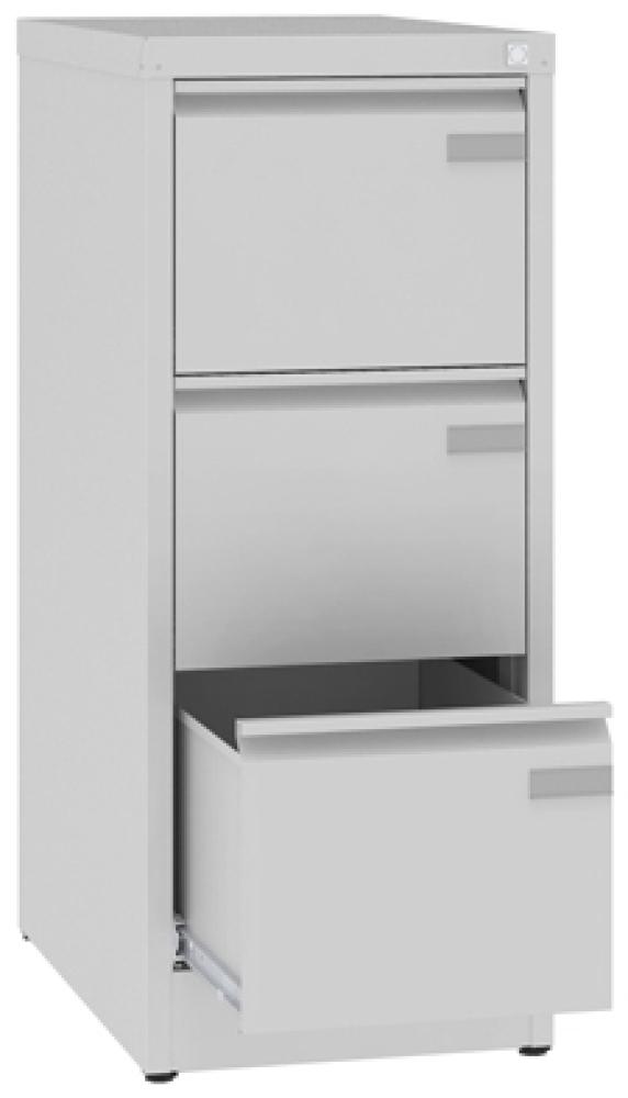 ASM Aktenschrank Tiefe 630mm 3 Schubladen RAL7035 Bild 1