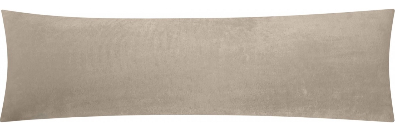 Heubergshop Seitenschläferkissenbezug, (1 Stück), 40x145 cm, Fleece Winter flauschig weich warm Kissenbezug (Beige) Bild 1