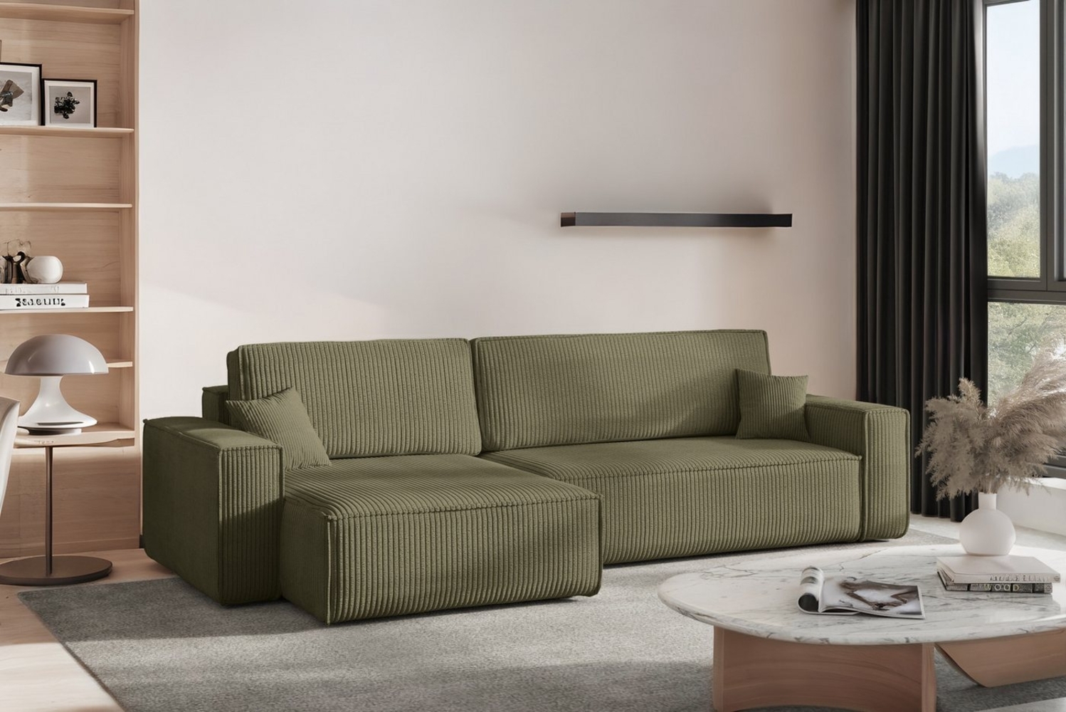 Kaiser Möbel Ecksofa mit schlaffunktion und bettkasten, Eckcouch BEST XL stoff Poso, Mit Bettfunktion und Bettzeugfach Bild 1