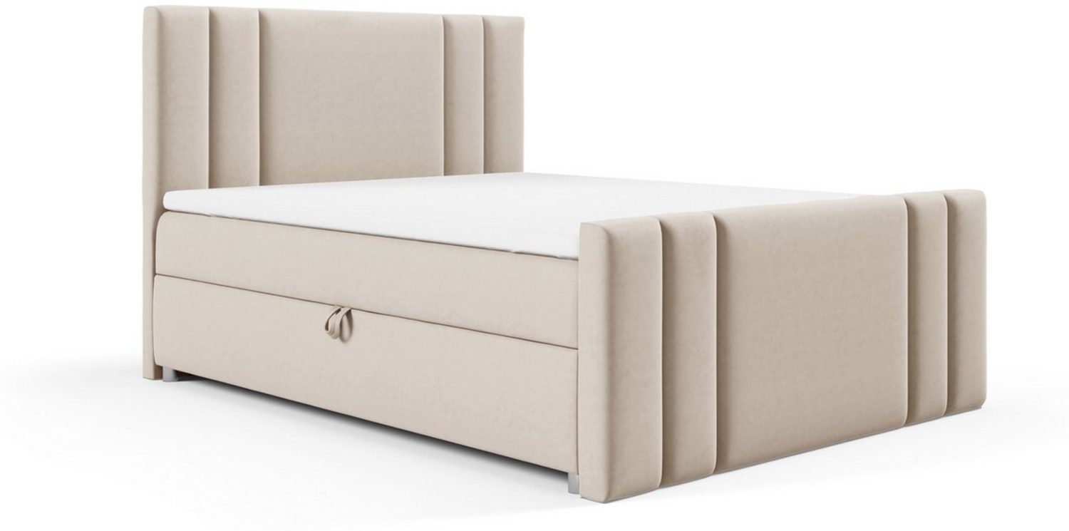 Best for Home Boxspringbett Boxspringbett Trinity K-8 LUX – Komfortabler Schlaf & Stauraum (140x200 160x200 180x200 200x200 cm), Verschiedene Liefermöglichkeiten, TOP Preis-Leistungs-Verhältnis Bild 1