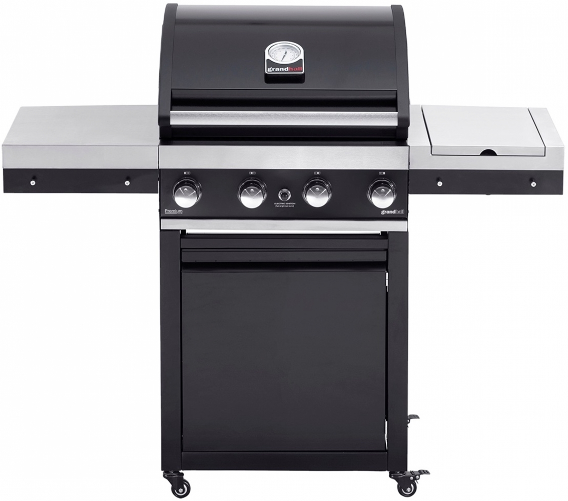 Grandhall Gasgrill Premium G4 Trolley 14 kW 4 Brenner, 1 Seitenbrenner K04000331A Bild 1