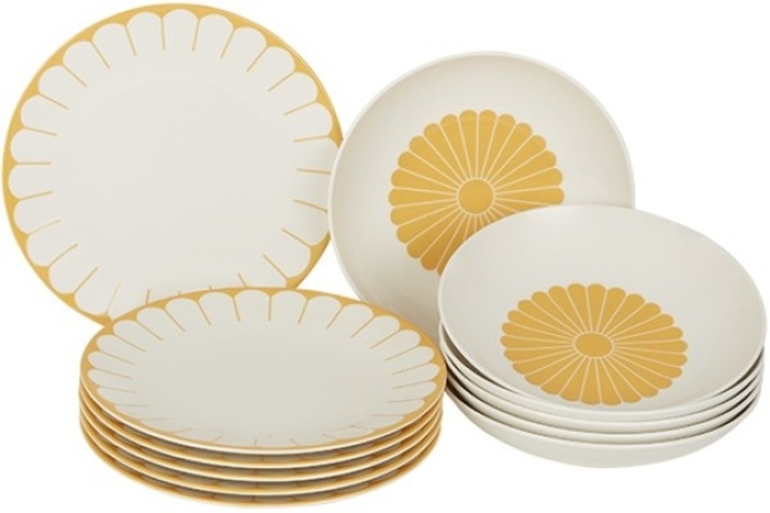 Villeroy & Boch Fleur Soleil Tafel-Set für 6 Personen / 12 Teile Bild 1