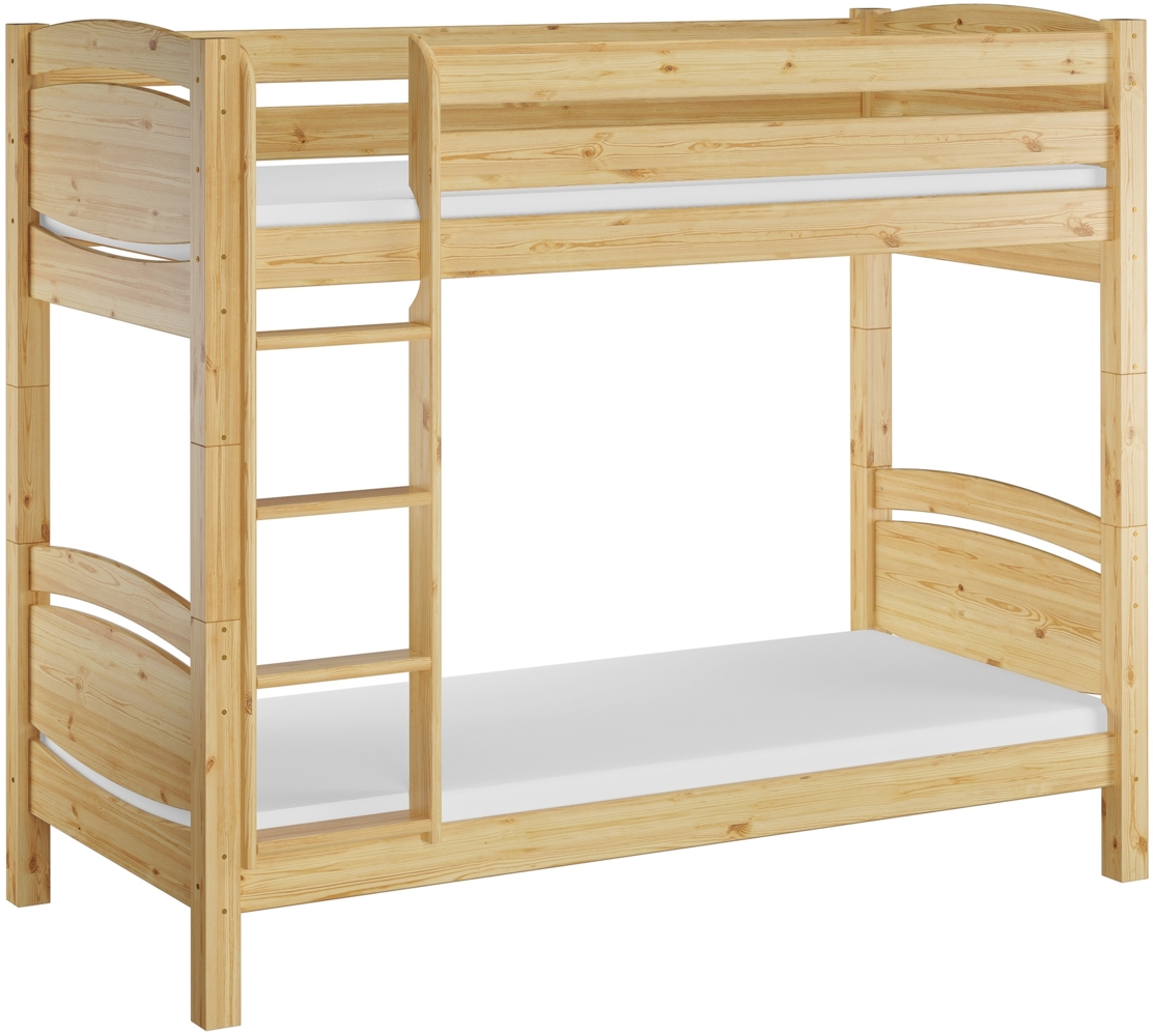 Erst-Holz Etagenbett Kiefer 90x200 cm, natur Bild 1