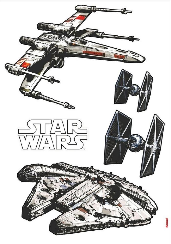 Deco-Sticker Star Wars Spaceships Bild 1