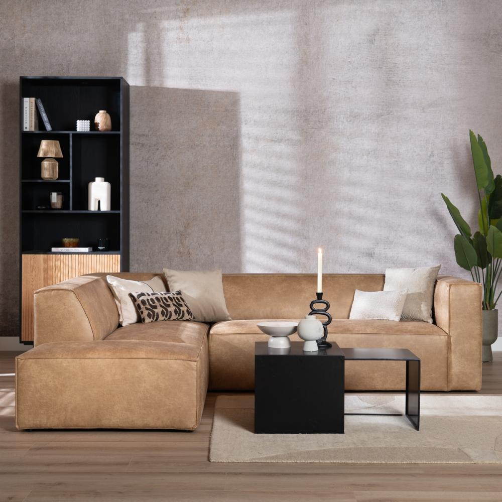 Bronx71 Ecksofa Memphis Leder beige links Bild 1