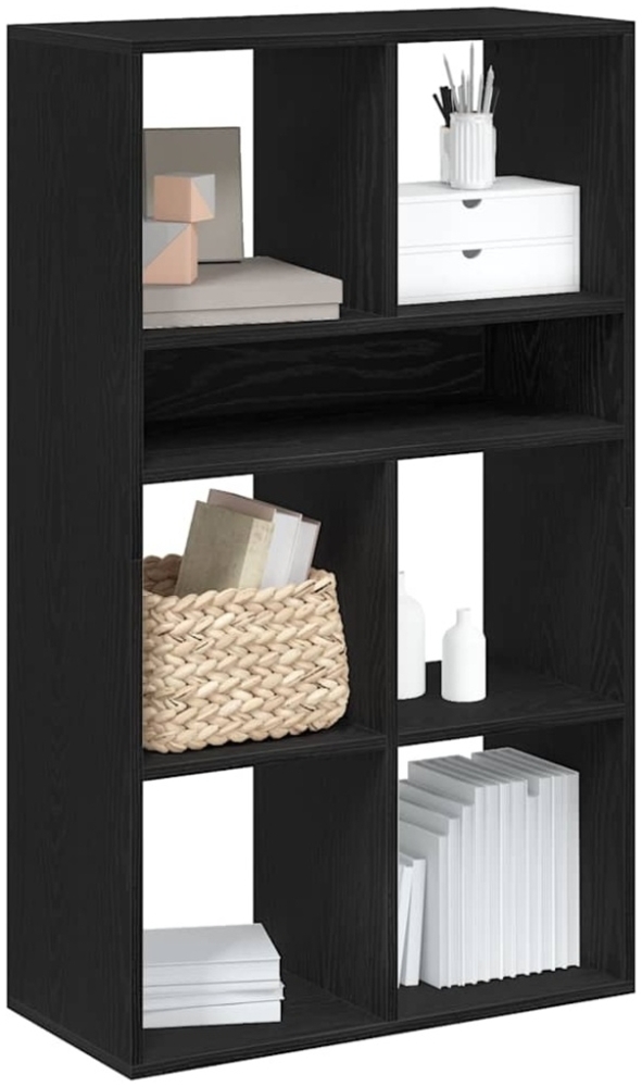 vidaXL Bücherregal Schwarz 66x31x112 cm Holzwerkstoff Bild 1