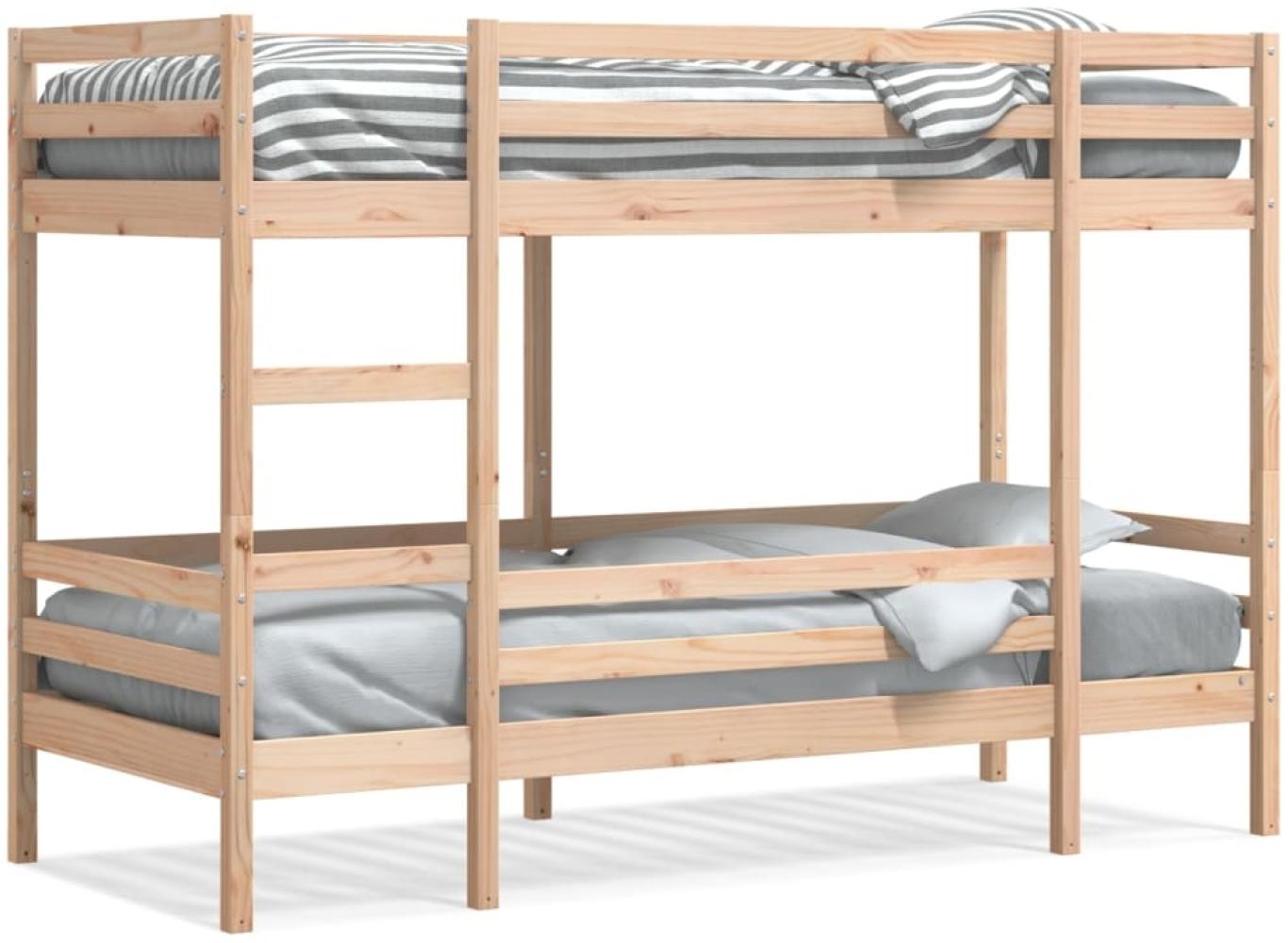 vidaXL Etagenbett ohne Matratze 90x200 cm Massivholz Kiefer 3284218 Bild 1