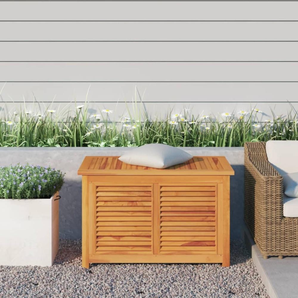 vidaXL Gartenbox mit Beutel 90x50x58 cm Massivholz Teak 363270 Bild 1