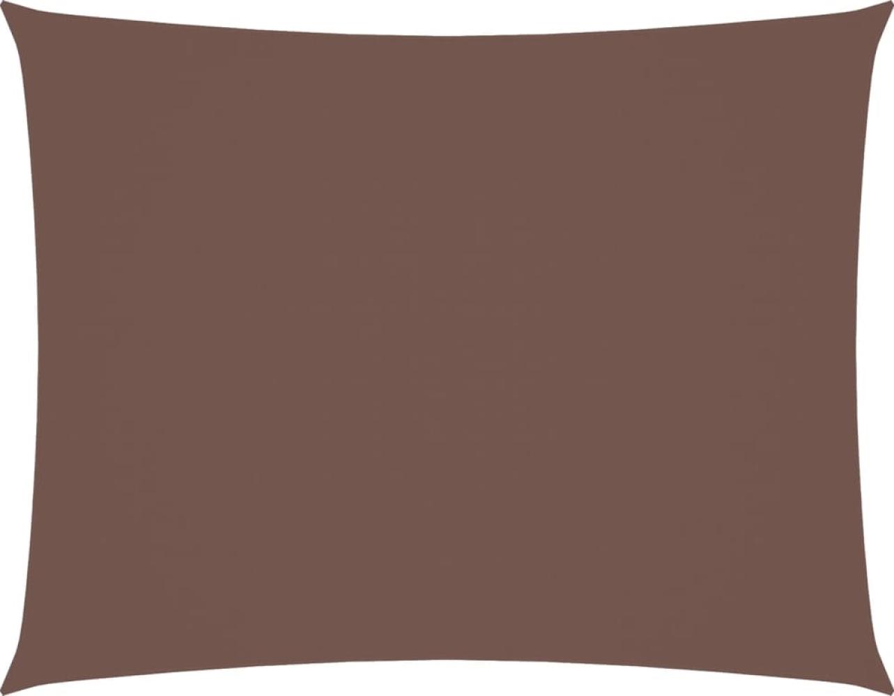 vidaXL Sonnensegel Oxford-Gewebe Rechteckig 3,5x5 m Braun 135820 Bild 1