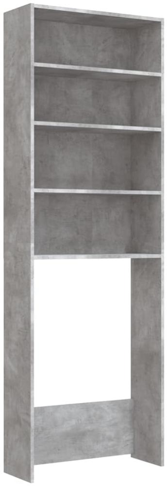 vidaXL Waschmaschinenschrank Betongrau 64x24x190 cm 808408 Bild 1