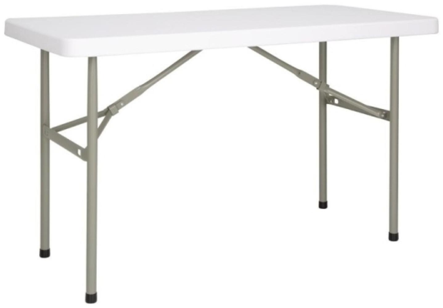 Bolero Rechteckiger Klapptisch Weiß, 122Cm Bild 1