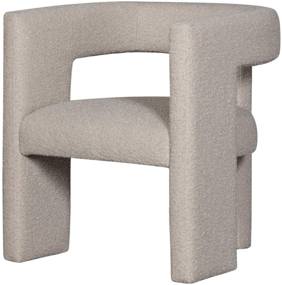 Sessel Tiwa aus Boucle-Stoff, Beige Bild 1