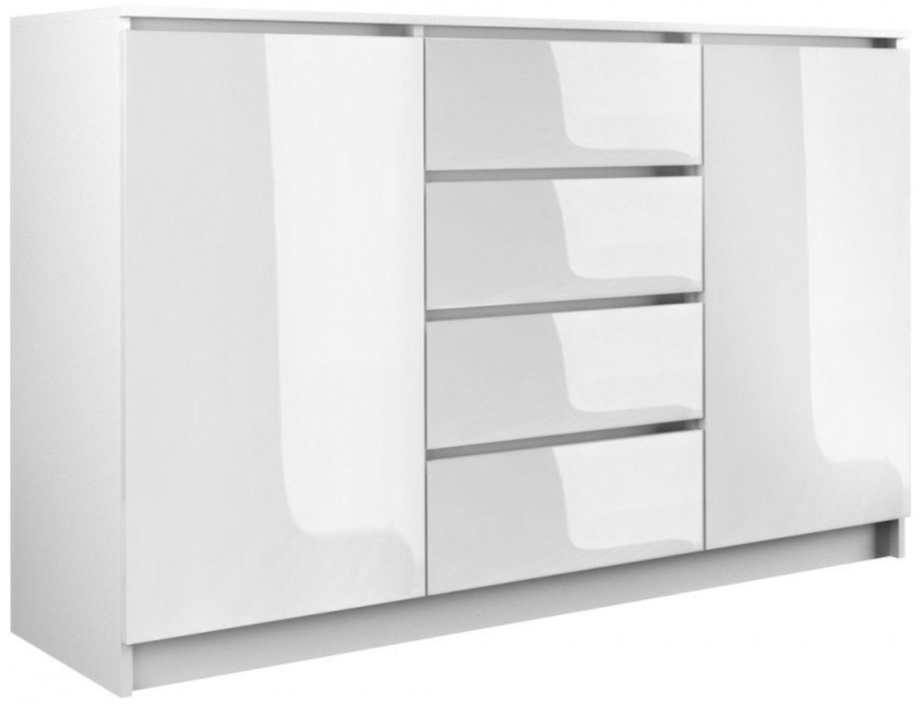 pressiode Kombikommode Kommode mit 4 Schubladen 2 Schränke Klamotenschrank Sideboard Bild 1